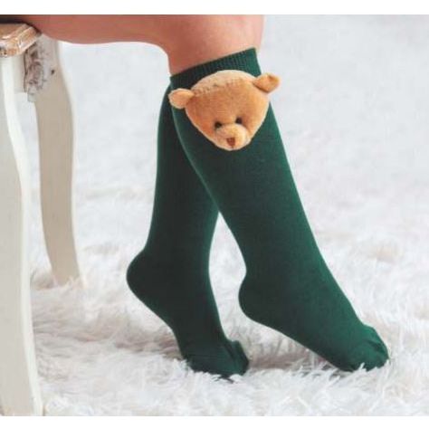 Meia Pata Kneesocks with Teddy Bear