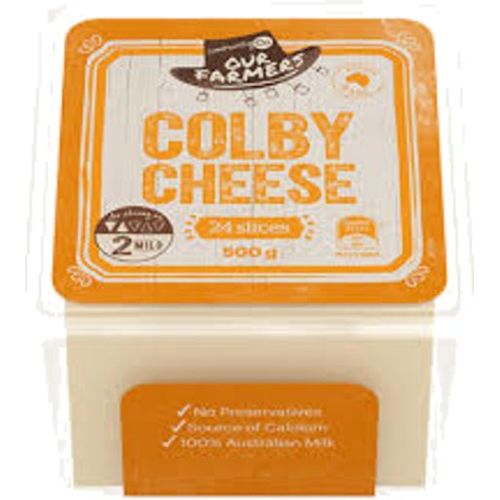 Community Co Colby Cheese Slices 500g