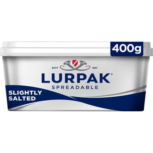 Lurpak Slightly Salted Spreadable Butter 400g