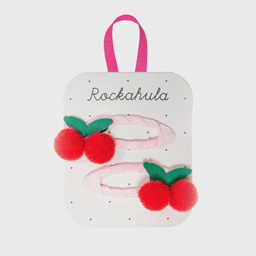 Rockahula Sweet Cherry PomPom Clips