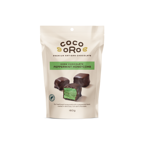 Coco Oro Dark Chocolate & Mint Honeycomb 160g