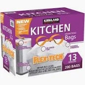 Kirkland Kitchen Drawstring Bags 200 pack