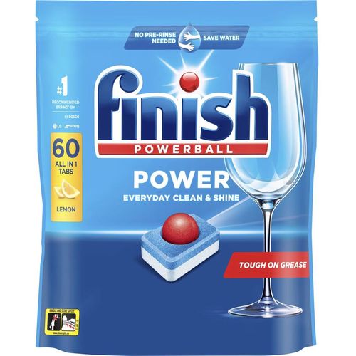 Finish Power Lemon Dishwasher Tablets 60 Pack