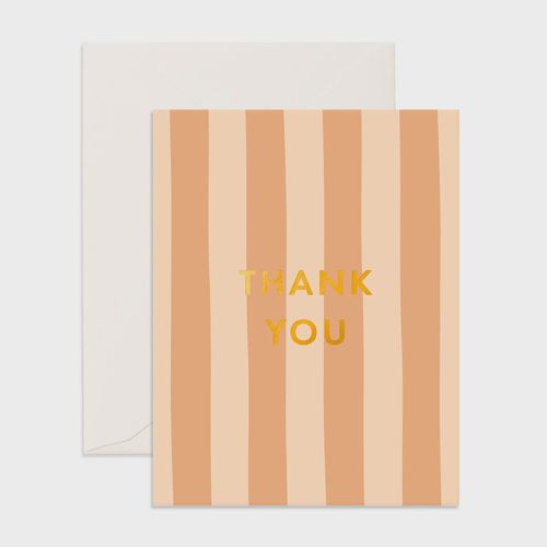 Fox & Fallow Thank You Greeting Card Corsica Stripe
