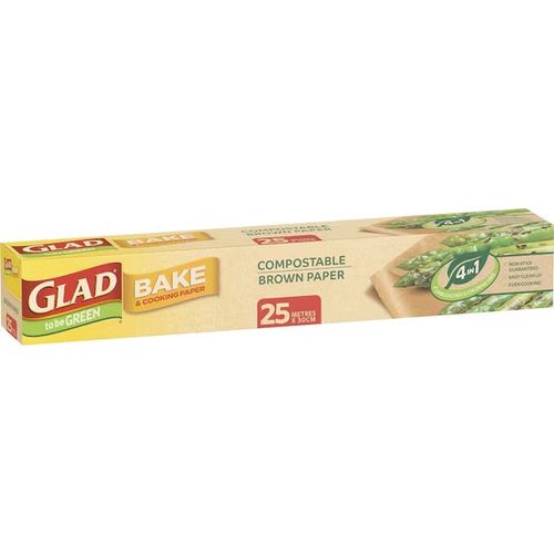 Glad To Be Green Compostable Brown Bake & Cooking Paper 25m