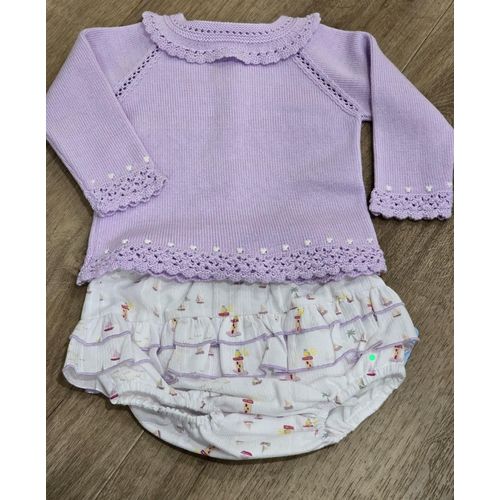 Granlei Lilac 2Pc Knit Set 6M