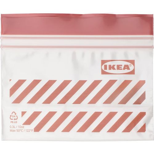 Ikea Resealable Bag Small Brown 25 Pack - 25 x 0.3L