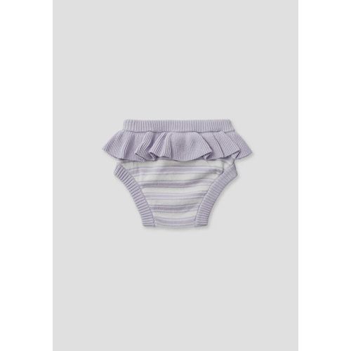 Miann & Co Frill Knit Bloomer Lavender Stripe