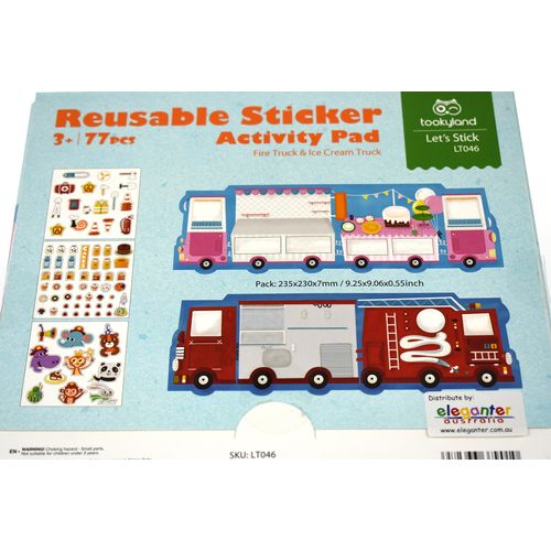 Reusable Stickers Activity Pad