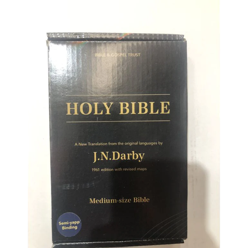 JN Darby Bible No 15 Medium Semi-Yapp Binding