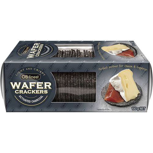 OB Finest Activated Charcoal Wafer Crackers 100g