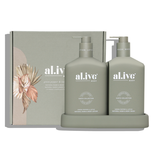 Al.ive Body Green Pepper & Lotus Wash & Lotion Duo