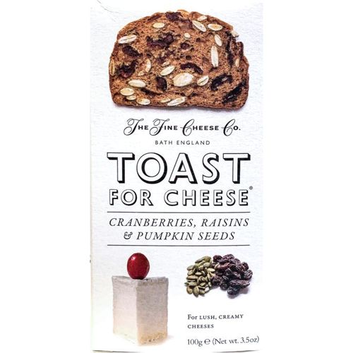 The Fine Cheese Co Toast Cranberry, Raisin & Pumpkin Seed