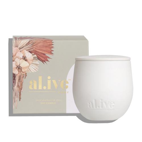Al.ive Home Sweet Dewberry & Clove Soy Candle