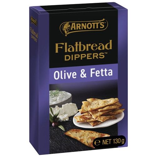 Arnott's Flatbread Dippers Olive & Fetta 130g