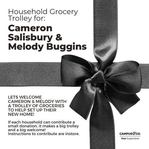 Wedding Registry -Cameron Salisbury & Melodie Buggins