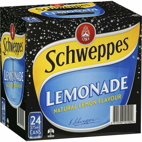 Schweppes Lemonade Cans 24 x 375ml