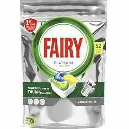 Fairy Platinum Dishwasher Tablets Lemon 52pk
