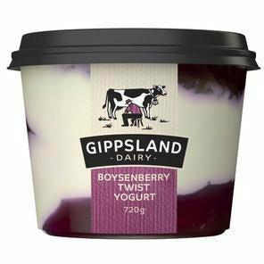Gippsland Dairy Boysenberry Twist Yoghurt 720g