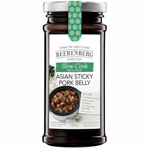 Beerenberg Asian Sticky Pork Belly Slow Cook Sauce 240ml