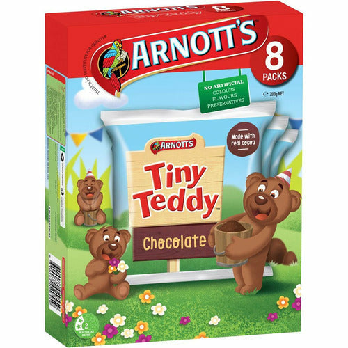 Arnotts Choc Tiny Teddy 8 pk