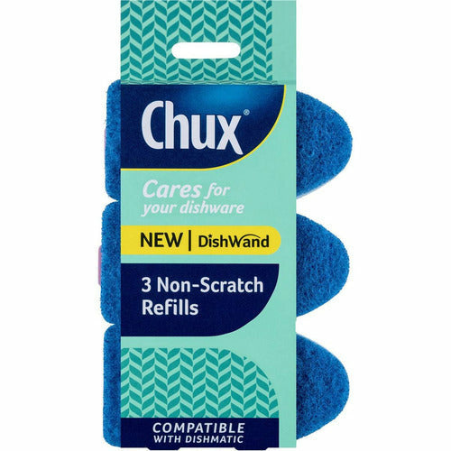 Chux Dishwand Non Scratch Refills 3pk