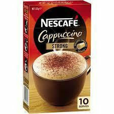 Nescafe Coffee Sachets Strong Cappuccino 10pk
