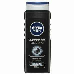 Nivea Men Active Clean Shower Gel & Body Wash + Active Charcoal 500ml