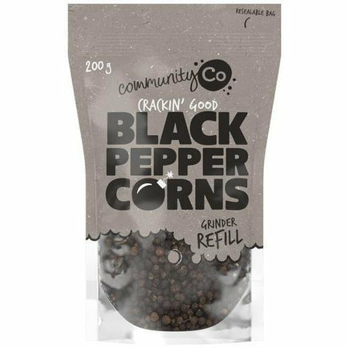 Community Co Whole Black Pepper Corns 200g