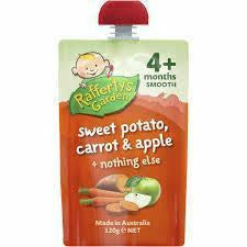 Rafferty's Garden Smooth 4 Mths+ 120gms - Sweet Potato, Carrot, Apple