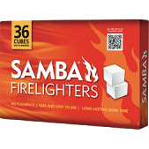 Samba White Firelighters - 36 Pack