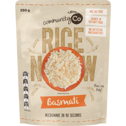 Community Co Microwave Rice Basmati 250g
