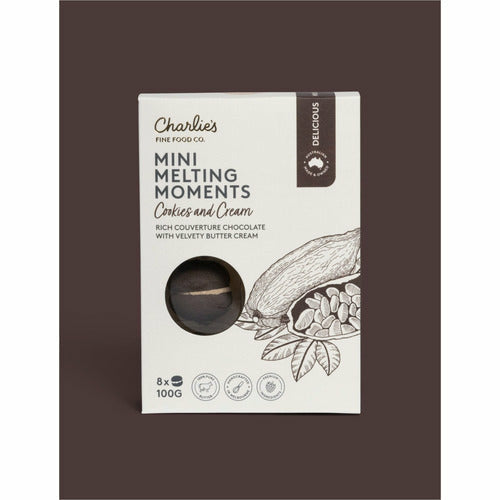 Charlies Melting Moments Cookies & Cream 100g