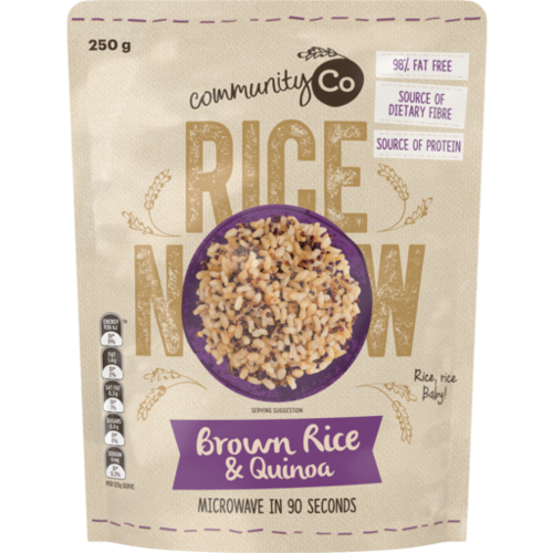 Community Co Microwave Brown Rice & Quinoa 250g