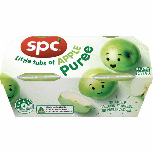 Spc Apple Puree 4pk 480g