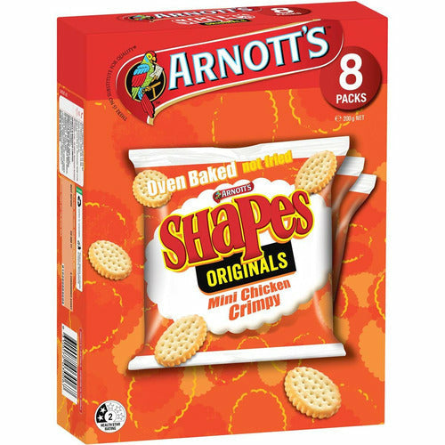 Arnott's Shapes Mini Chicken Crimpy 8 pack