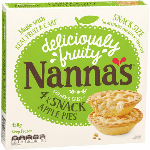 Nanna's Snack Apple Pies x 4