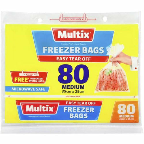 Multix Tear Off Freezer Bags - Medium 80