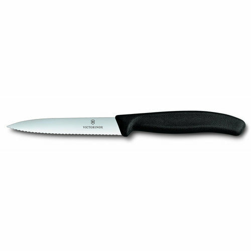 Victorinox Serrated Paring Knife 10cm - Black