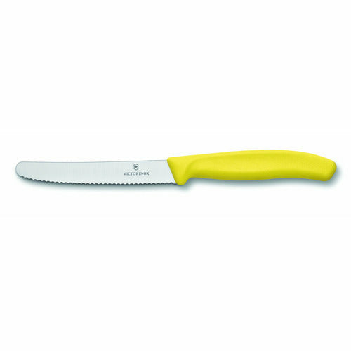 Victorinox Wavy Edge Knife 11cm - Yellow