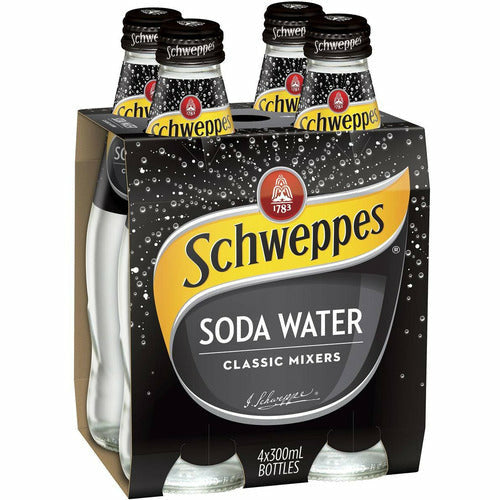 Schweppes 300ml 4pk - Soda Water