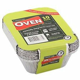 Foil Containers with Lids - 15x12x4.5 10pk
