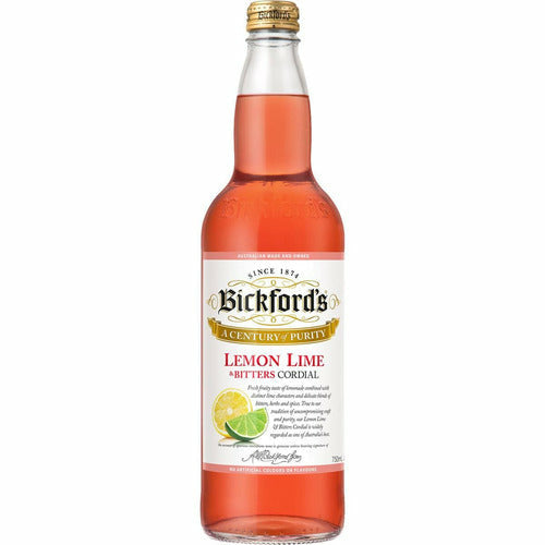 Bickfords Cordial 750ml - Lemon Lime Bitters