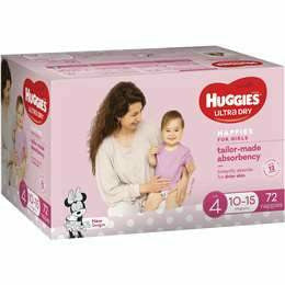 Huggies Ultra Dry Nappies Toddler 10-15kg Girl 72pack Jumbo