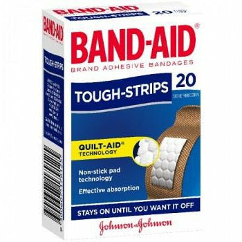 Band-Aid Tough Strips Waterproof Regular 20pk
