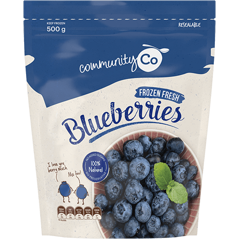 Community Co Frozen Blueberries 500g
