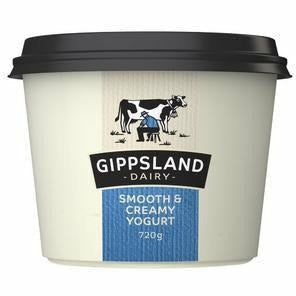 Gippsland Dairy Smooth & Creamy Yoghurt 720g