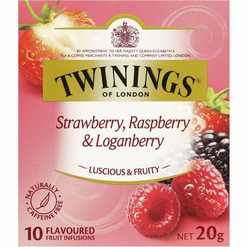 Twinings Tea Bags 10 pk - Strawberry, Raspberry