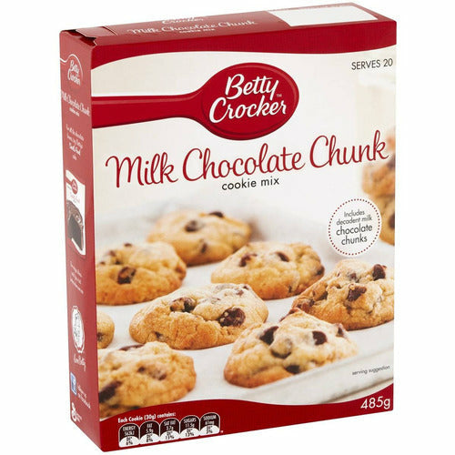 Betty Crocker Milk Chocolate Chunk Cookie Mix 485g