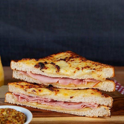 French Style (Croque) Ham & Cheese Toasted Sandwich